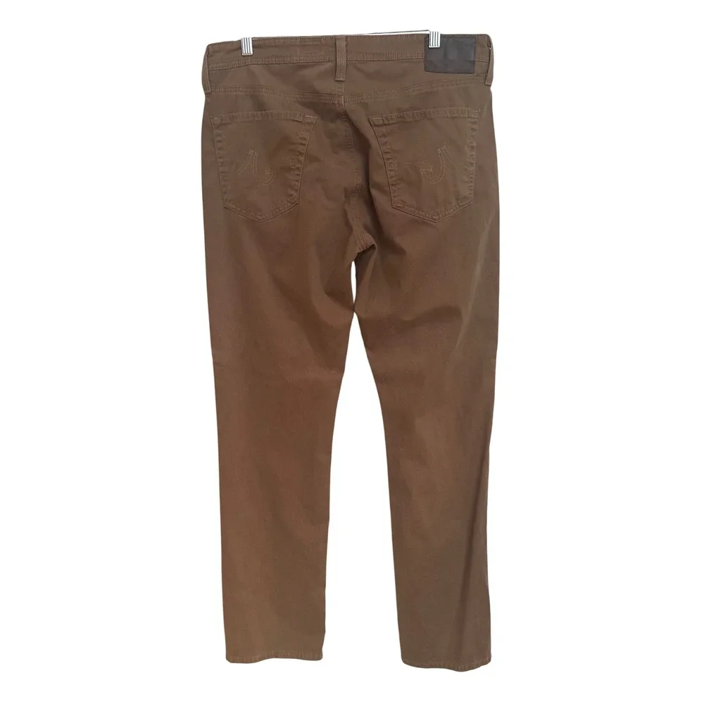 AG Adriano Goldschmied The Everett Slim Straight Leg Jeans Brown 34 Mens